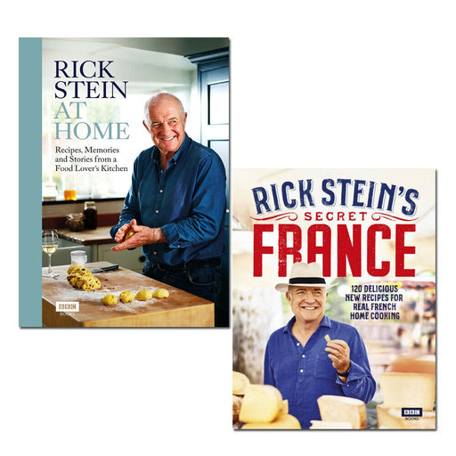 Rick Stein Collection 2 Books Set Rick Stein's Secret France, Rick Stein at Home - The Book Bundle