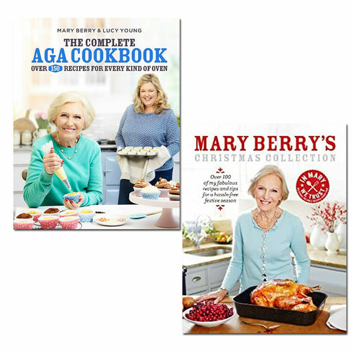 Mary Berry Collection 2 Books Set (Mary Berry's Christmas Collection and The Complete Aga Cookbook) - The Book Bundle