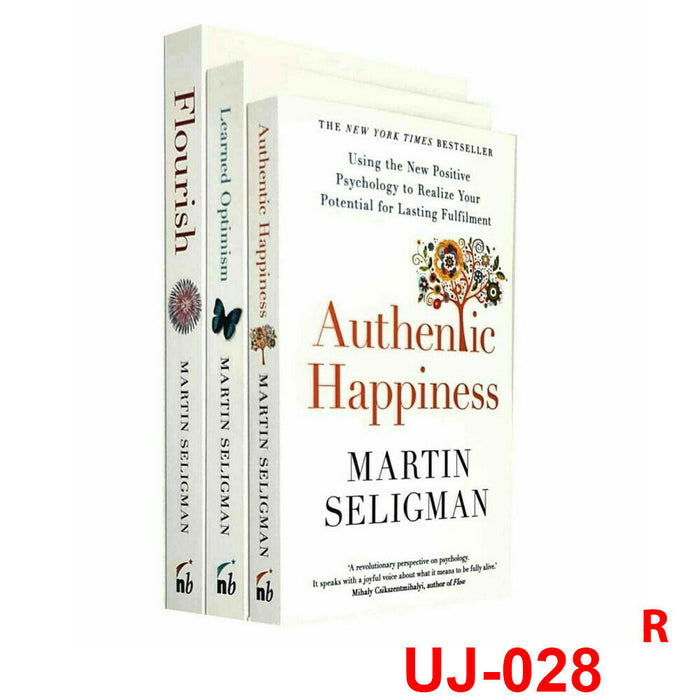 Martin Seligman 3 Books Collection Set (Flourish, Authentic Happiness & Learned Optimism) - The Book Bundle
