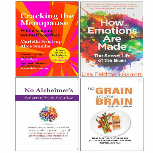 Cracking Menopause,How Emotions Are,No Grain,Smarter Brain,No Alzheimer 4 Books Set - The Book Bundle