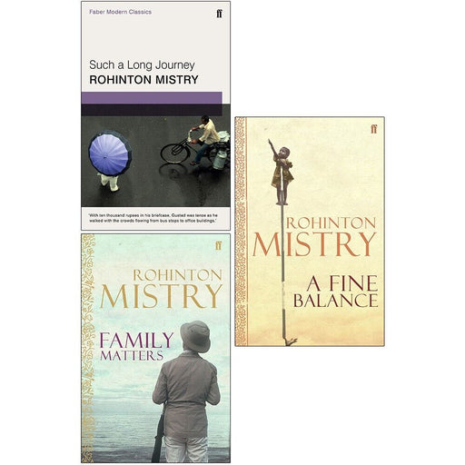 Rohinton Mistry 3 Books Set Such a Long Journey, Family Matters & A Fine Balance - The Book Bundle