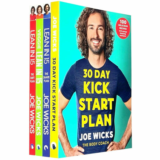 Joe Wicks 4 Books Collection Set 30 Day Kick Start Plan, Veggie Lean in 15 - The Book Bundle