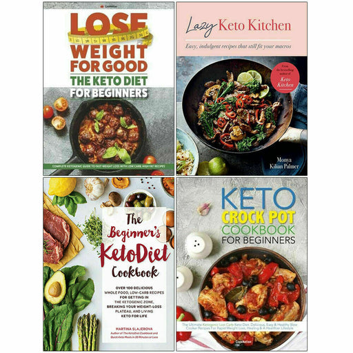 The Keto Diet, Lazy Keto Kitchen, KetoDiet Cookbook, Keto Crock Pot 4 Books Set - The Book Bundle