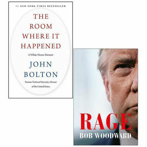 The Room Where It Happened And Rage 2 Books Collection Set Hardcover NEW - The Book Bundle