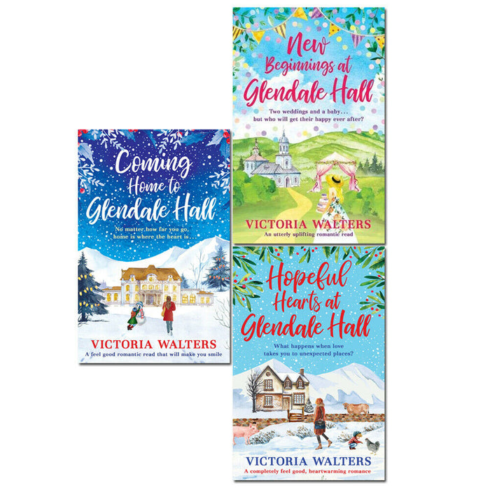 Glendale Hall Series 3 Books collection Set by Victoria Walters Hopeful Hearts - The Book Bundle