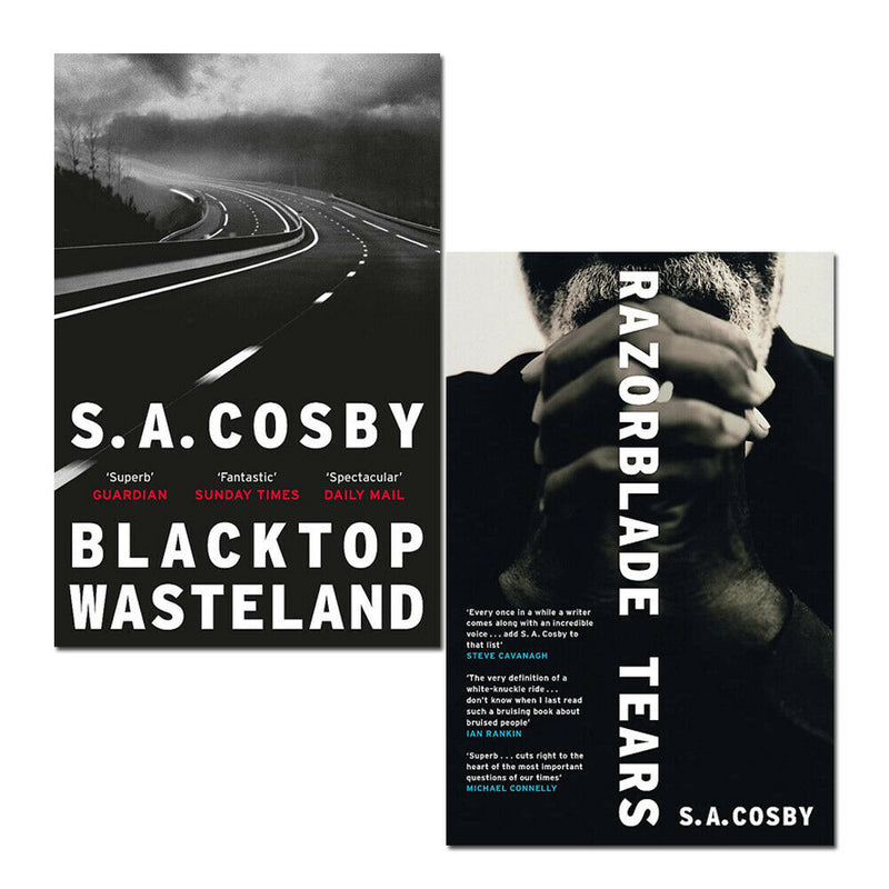 S A Cosby 2 Books Collection Set Blacktop (Wasteland, Razorblade Tears ) - The Book Bundle