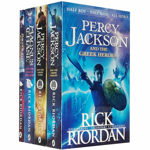 Rick Riordan Percy Jackson’s Greek Myths, Magnus Chase 4 Books Collection Set - The Book Bundle