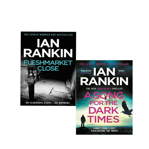 Ian Rankin Inspector Rebus Novels 2 Books Collection Set Fleshmarket Close , A Song for the Dark Times - The Book Bundle
