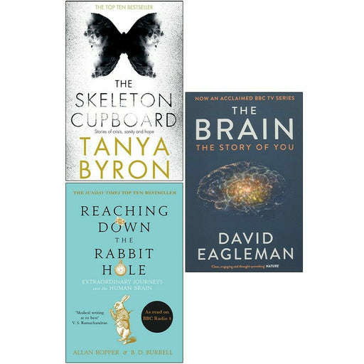 Skeleton Cupboard, Reaching Down The Rabbit Hole, Brain 3 Books Collection Set - The Book Bundle