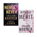 Colleen Hoover Collection 2 Books Set (Never Never, Without Merit) - The Book Bundle