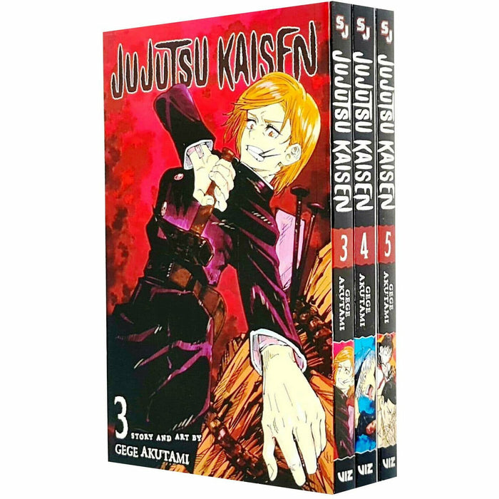 Jujutsu Kaisen Series 3 Books Collection Set by Gege Akutami Volume 3 4 5 Pack - The Book Bundle