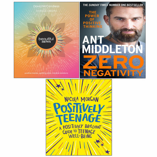 Beautiful News David McCandless, Positively Teenage, Zero Negativity 3 Books Set - The Book Bundle