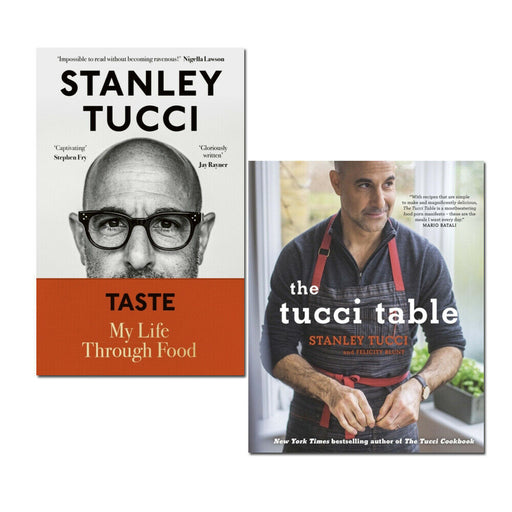 Stanley Tucci Cookbook 2 Books Collection Set Taste, Tucci Table - The Book Bundle