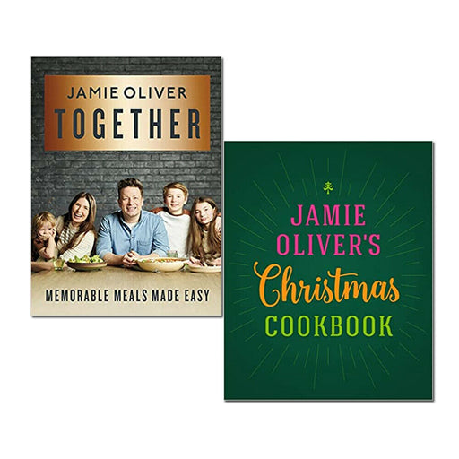 Jamie Oliver 2 Books Collection Set Jamie Oliver's Christmas Cookbook, Together - The Book Bundle