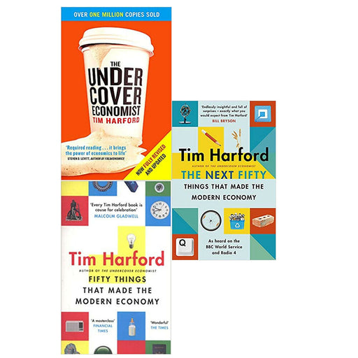 Tim Harford 3 Books Collection set (Undercover Economist,Fifty Things,Next Fifty - The Book Bundle
