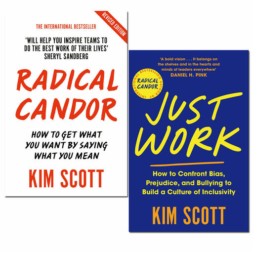 Kim Scott 2 Books Collection Set (Just Work, Radical Candor) NEW - The Book Bundle