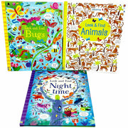Kirsteen Robson 3 Books Collection Set Look and Find Series Animals, Night Time - The Book Bundle