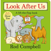 Rod Campbell 4 children's books collection set including Look After Us, Oh Dear, Dear Zoo, and Noisy Farm by Macmillan Children's Books.