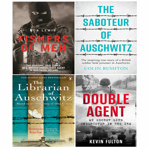 Saboteur of Auschwitz,Fishers of Men,Double Agent, Librarian 4 Books Set - The Book Bundle