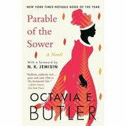 Two paperback books from the Parable Series by Octavia E. Butler, featuring their covers with titles and author name.