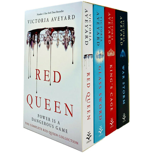 Red Queen Series 4 Books Collection Box Set by Victoria Aveyard (Red Queen, Glass Sword, Kings Cage & War Storm) - The Book Bundle