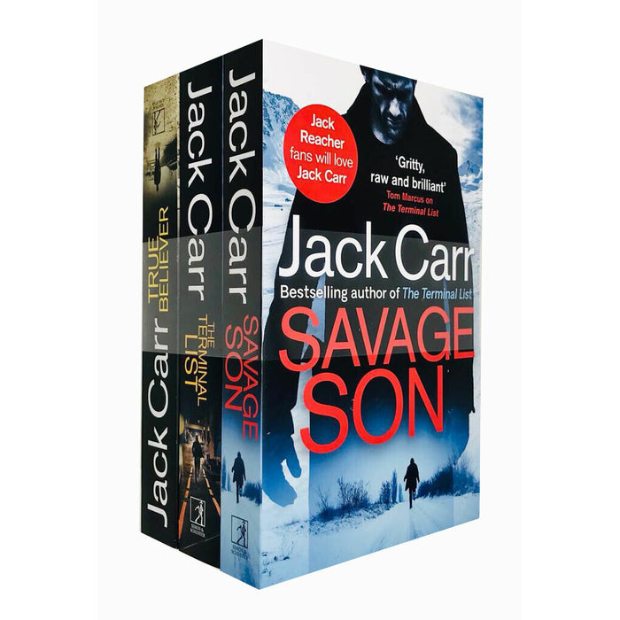 Jack Carr James Reece Series 3 books Collection Set(Savage Son,True Be