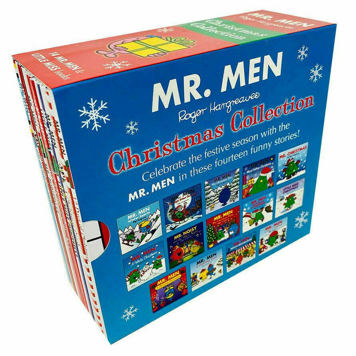 Mr Men and Little Miss Christmas Collection 14 Books Slipcase Box Set (Meet Father Christmas, Mr. Men The Christmas) - The Book Bundle