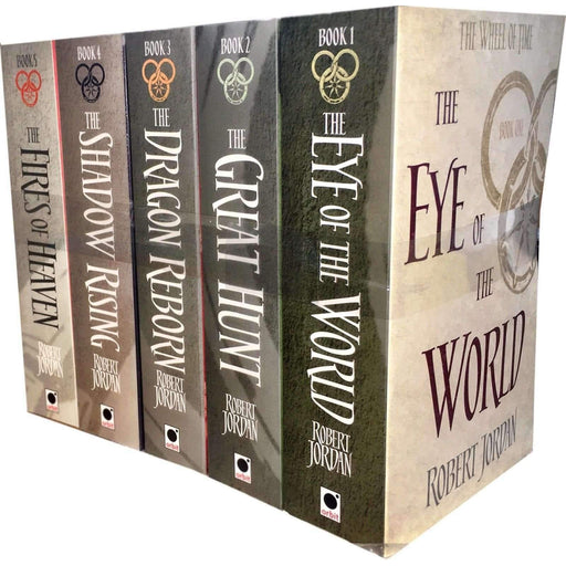 Robert Jordan Wheel of Time Collection 5 Books Set (Book 1-5) (The Eye of the World, The Great Hunt) - The Book Bundle