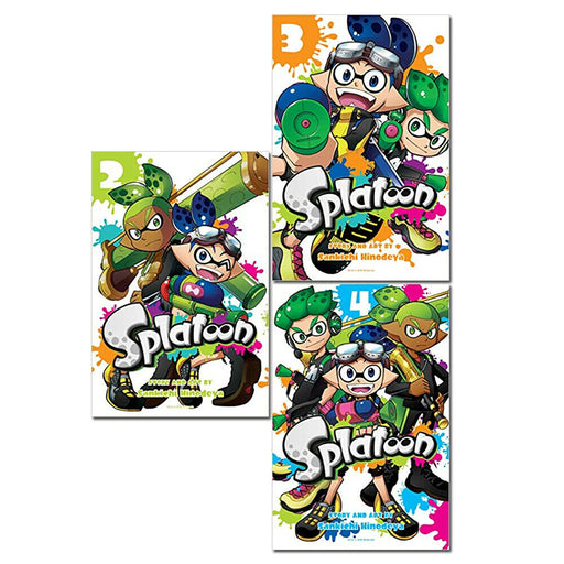 The Splatoon Series Volume 2, 3, 4 Collection 3 Books Set by Sankichi Hinodeya - The Book Bundle