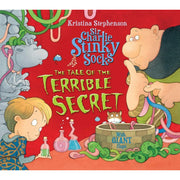 Sir Charlie Stinky Socks Collection 7-book set by Kristina Stephenson, featuring colorful illustrated covers of the adventurous sock character.