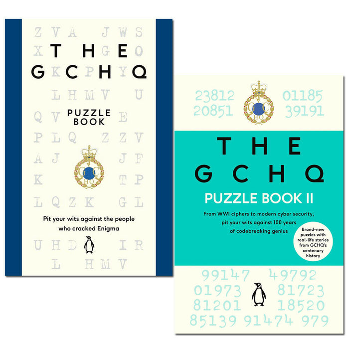 The GCHQ Puzzle Book I-II collection 2 Books Set by GCHQ - The Book Bundle