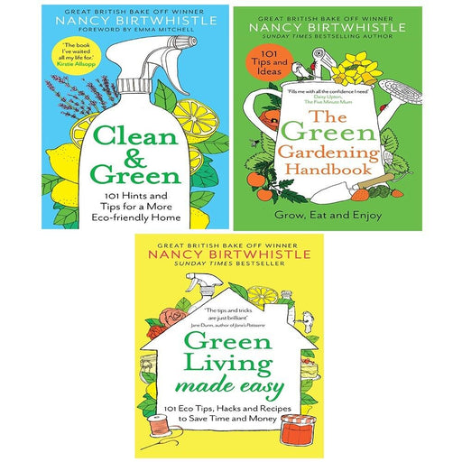 Nancy Birtwhistle Collection 3 Books Set Green Living Made Easy, Green Gardening - The Book Bundle