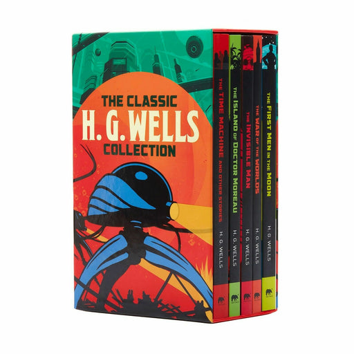The Classic H G Wells Collection 5 Books Box Set Invisible Man, War of the World - The Book Bundle