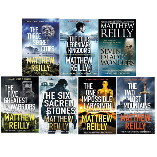 Jack West Series Collection 7 Books Set by Matthew Reilly Seven Deadly Wonders - The Book Bundle