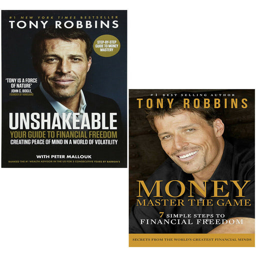 Tony Robbin Unshakeable Collection 2 Books Set Money Master the Game - The Book Bundle