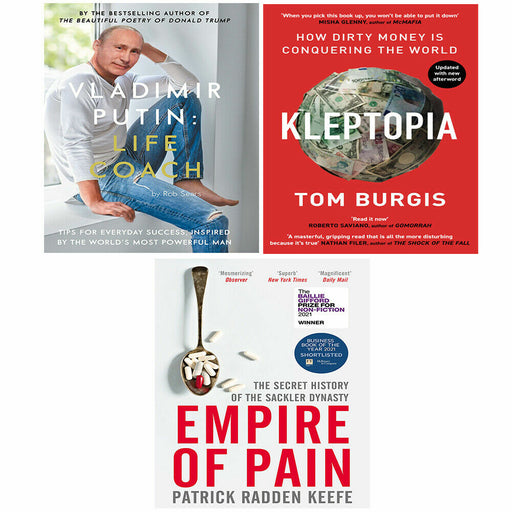 Vladimir Putin Rob Sears, Empire of Pain, Kleptopia Collection 3 Books Set - The Book Bundle