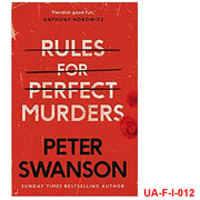 Hardcover of "Rules for Perfect Murders" by Peter Swanson, a fiction novel published by Faber & Faber with book cover image.