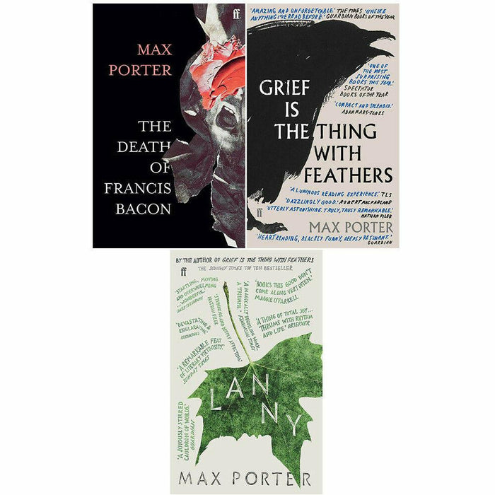 Death of Francis Bacon, Grief Is the Thing with Feathers & Lanny 3 Books Set NEW - The Book Bundle
