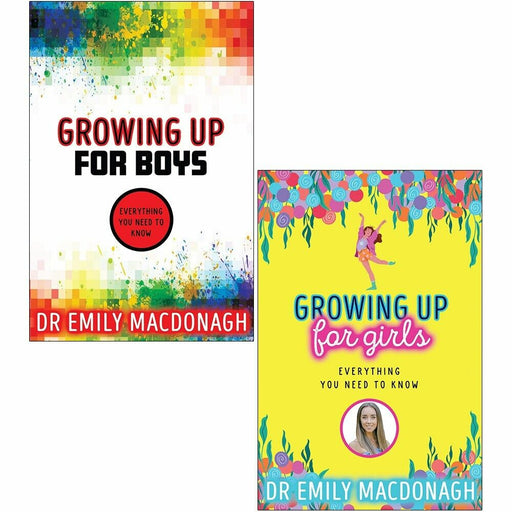 Dr Emily MacDonagh 2 Books Set [Growing Up for Boys & Growing Up for Girls] - The Book Bundle