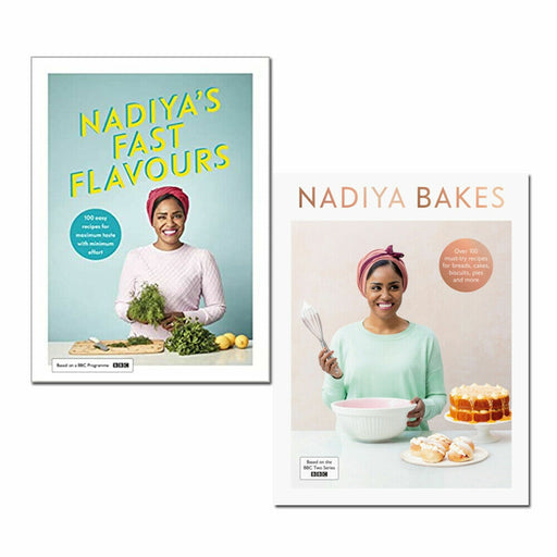 Nadiya Hussain 2 Books Collection Set Nadiya's Fast Flavours, Nadiya Bakes - The Book Bundle