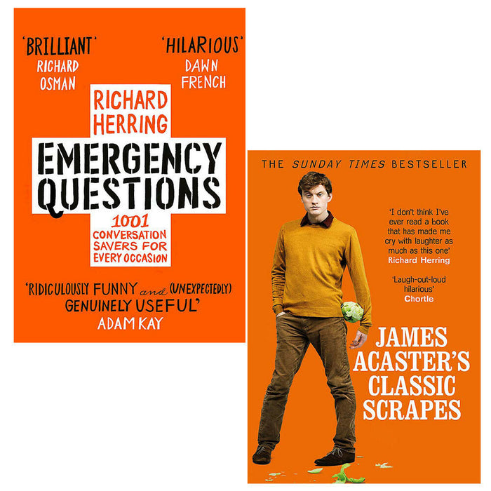 Emergency Questions, James Acasters Classic Scrapes 2 books collection set - The Book Bundle