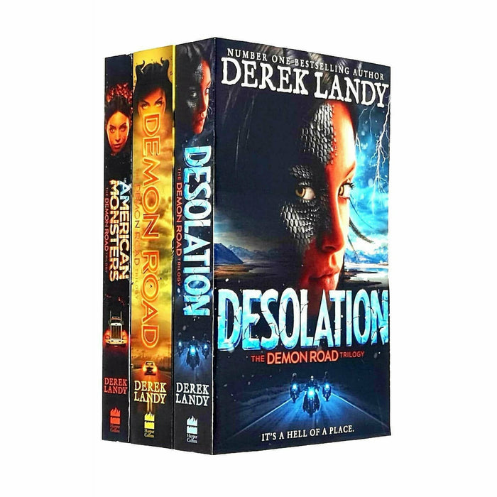 Derek landy demon road trilogy series 3 books collection set - The Book Bundle