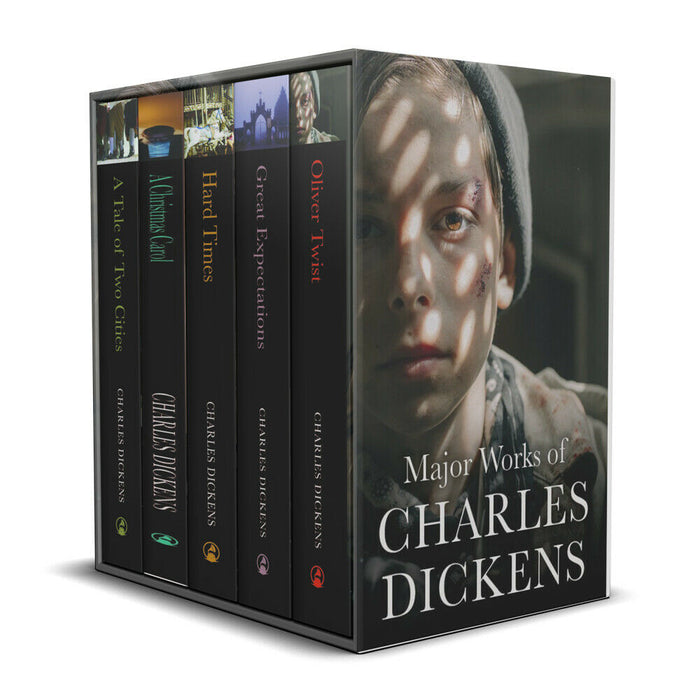 Major Works of Charles Dickens 5 Books Collection Boxed Set (Great Expectations, A Tale of Two Cities, A Christmas Carol, Hard Times & Oliver Twist - The Book Bundle