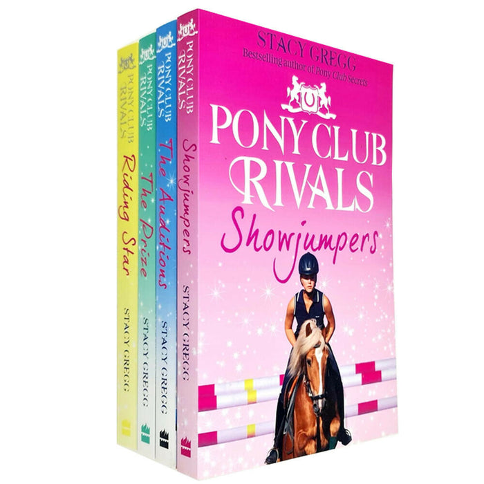 Stacy Gregg Pony Club Rivals 4 Books Collection (Showjumpers, The Prize, The Auditions, Riding Star) - The Book Bundle