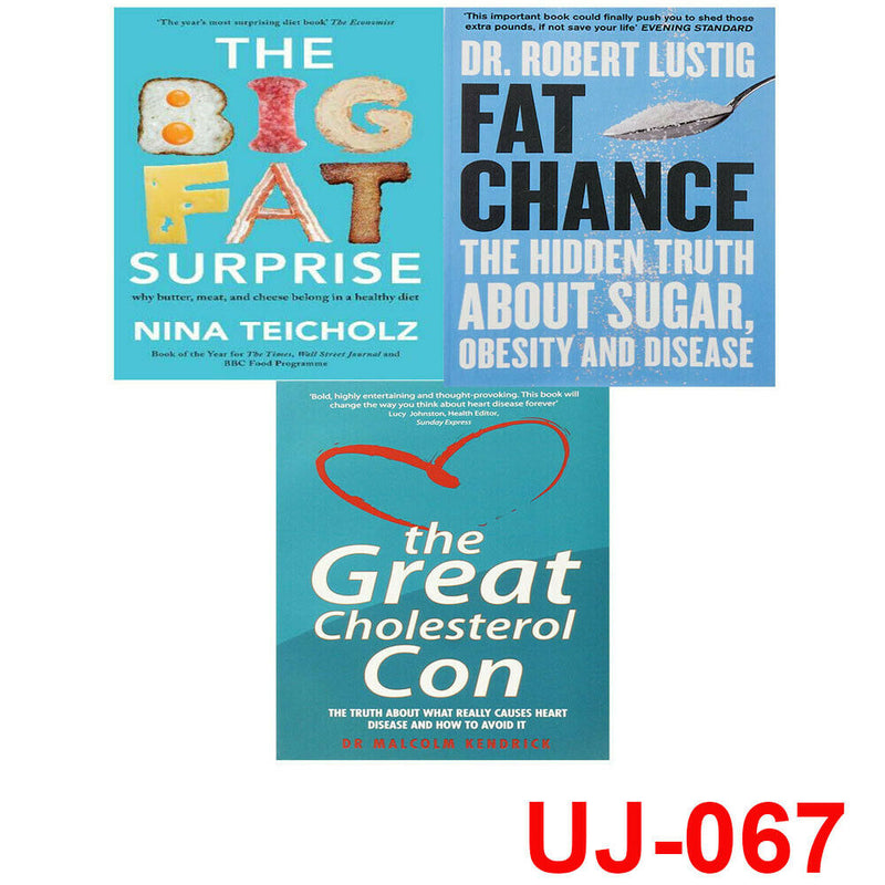 Fat Chance, The Big Fat Surprise, Great Cholesterol Con 3 Books Collection Set - The Book Bundle