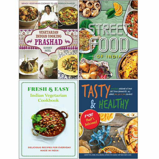 Vegetarian Indian Cooking, Fresh & Easy, STREET FOOD, Tasty& Healthy 4 Books Se - The Book Bundle