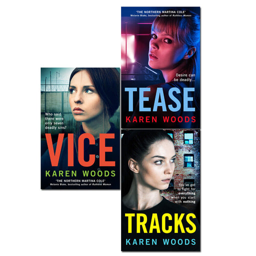 Karen Woods Collection 3 Books Set (Vice, Tease, Tracks) NEW - The Book Bundle