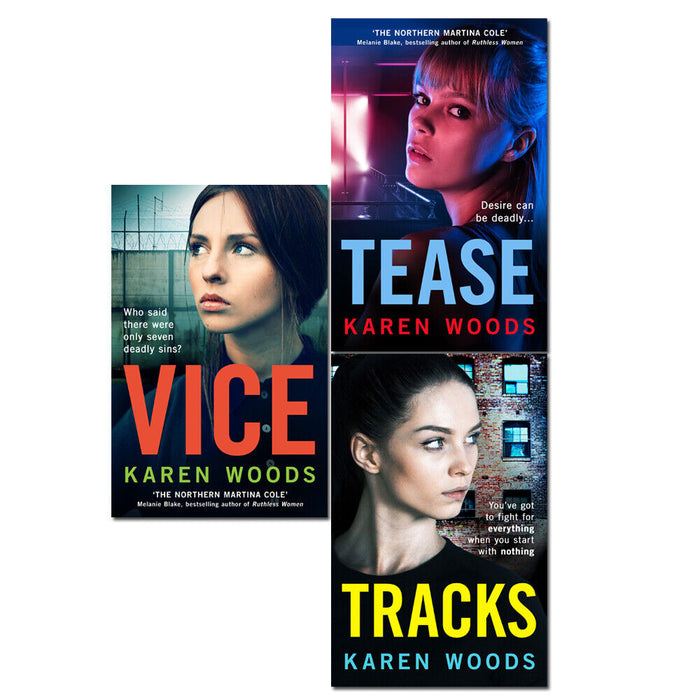 Karen Woods Collection 3 Books Set (Vice, Tease, Tracks) NEW - The Book Bundle