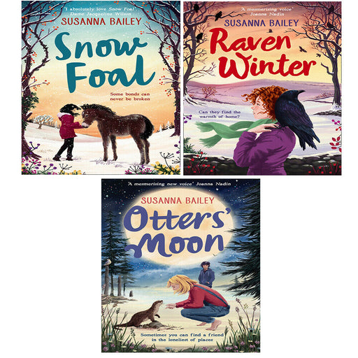 Susanna Bailey Collection 3 Books Set Raven Winter,Otters' Moon, Snow - The Book Bundle