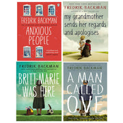 Fredrik Backman 4 Books Collection Set (Anxious People, Britt Marie, Man Called, My Grandmother) - The Book Bundle